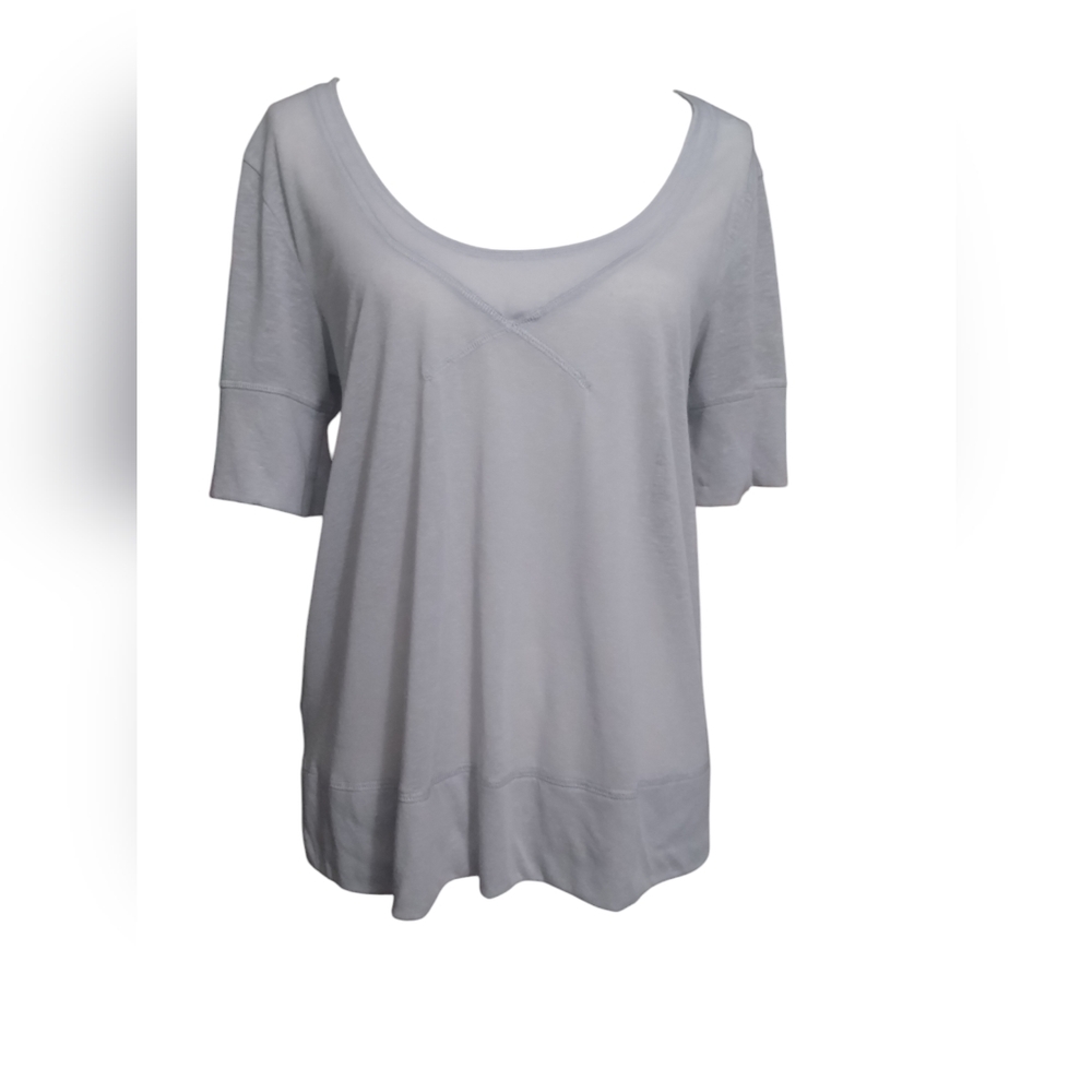 BCBGeneration short sleeve thin blouse (M) light grey